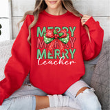 Merry Teacher Shirt, Christmas Teacher Shirt, Xmas School Shirt
