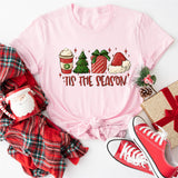 Tis The Season Shirt, Santa shirt, Christmas Vibes Shirt, Cute Christmas shirt