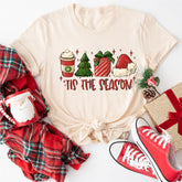Tis The Season Shirt, Santa shirt, Christmas Vibes Shirt, Cute Christmas shirt