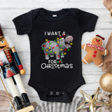 I Want A Hippopotamus For Christmas Shirt, Hippo Christmas Lights Shirt