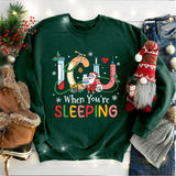 ICU When You're Sleeping Shirt, Christmas Nurse Shirt, ICU Nurse Shirt