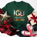 ICU When You're Sleeping Shirt, Christmas Nurse Shirt, ICU Nurse Shirt