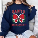 Santa University Sweatshirt, Retro Christmas Santa University T-Shirt