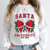 Santa University Sweatshirt, Retro Christmas Santa University T-Shirt