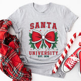Santa University Sweatshirt, Retro Christmas Santa University T-Shirt