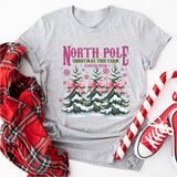 North Pole Farm Fresh Christmas Sweatshirt, Pink Christmas Coquette Shirt