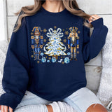 Christmas Blue Nutcracker Soldier Tee, Grand Millennial Nutcracker Shirt