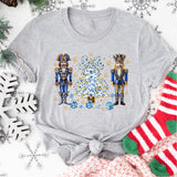 Christmas Blue Nutcracker Soldier Tee, Grand Millennial Nutcracker Shirt