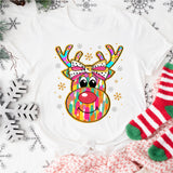 Reindeer Christmas Shirt, Pink Christmas Shirt, Christmas Lights Shirt
