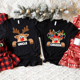 Reindeer Christmas Shirts, Reindeer Names Shirt, Family Reunion Shirt