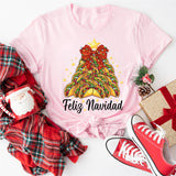 Feliz Navidad Shirt, Spanish Merry Christmas Shirt, Christmas Taco Party Shirt