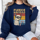 Fleece Navidad Llama Christmas Shirt, Mexican Pinata T-Shirt, Mexican chrismas shirt