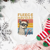 Fleece Navidad Llama Christmas Shirt, Mexican Pinata T-Shirt,  Mexican chrismas shirt