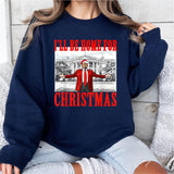 Trump I'll Be Home For Christmas Shirt, Trump For President Xmas Tee