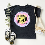Birthday Girl T-Shirt, Birthday Party Shirt, Youth Birthday Tee, Teenager Birthday Party