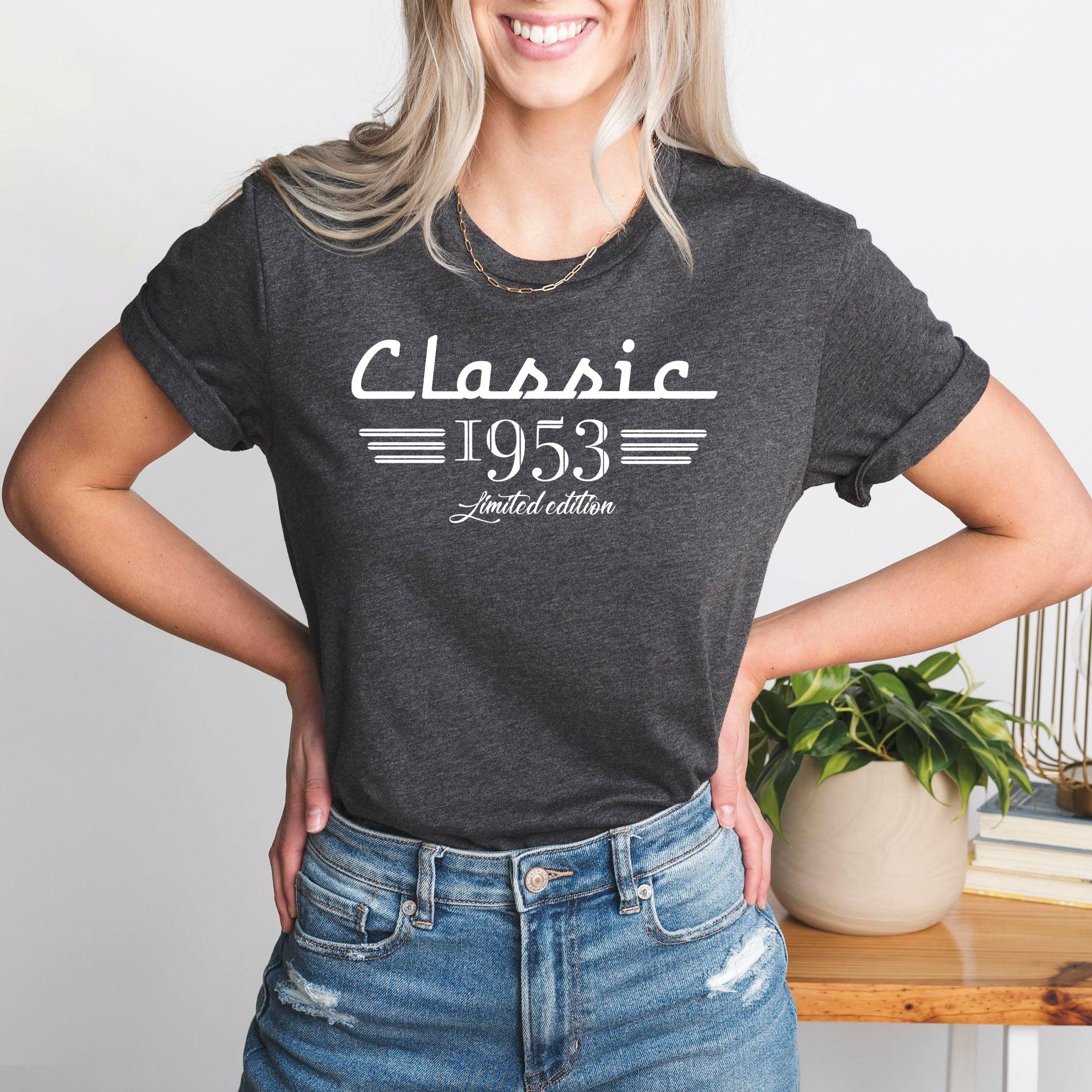 70th Birthday T-Shirt, Classic 1953 Car Lover Shirt, Born in 1953 Tee, Seventy Years Old - Nesta Tees