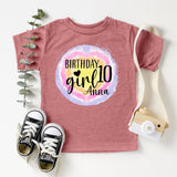 Birthday Girl T-Shirt, Birthday Party Shirt, Youth Birthday Tee, Teenager Birthday Party