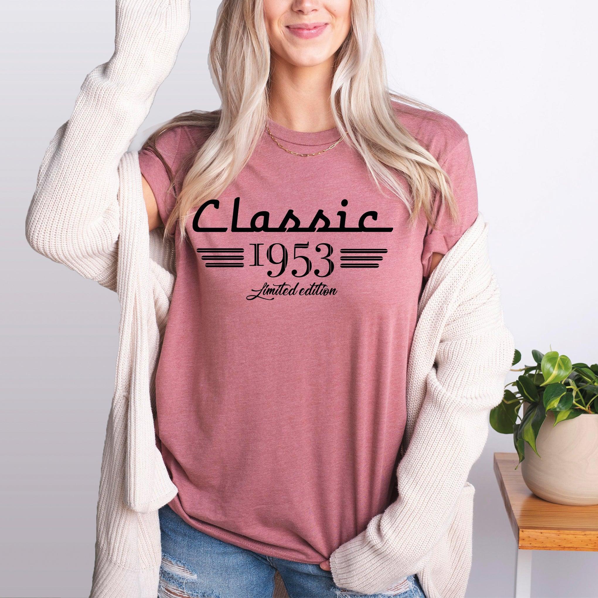 70th Birthday T-Shirt, Classic 1953 Car Lover Shirt, Born in 1953 Tee, Seventy Years Old - Nesta Tees