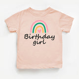Rainbow Birthday Girl T-Shirt, Birthday Party Shirt, First Birthday Shirt, Birthday Baby Tee