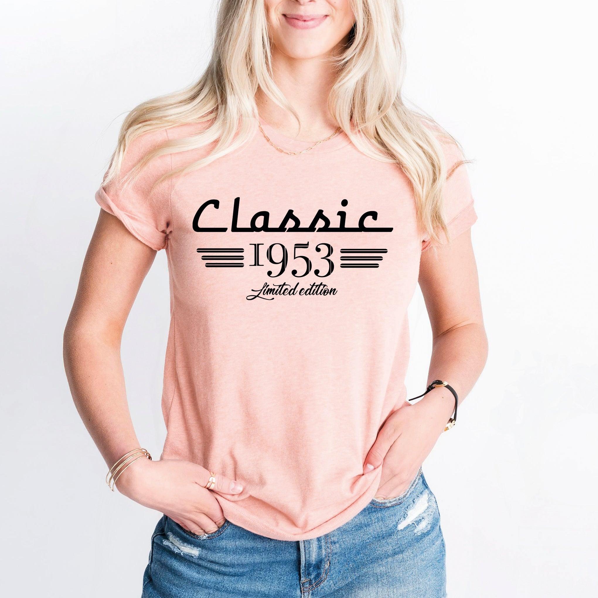 70th Birthday T-Shirt, Classic 1953 Car Lover Shirt, Born in 1953 Tee, Seventy Years Old - Nesta Tees