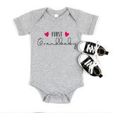 First Grandbaby Bodysuit, Newborn Onesie, 1st grandbaby T shirt, Grandbaby Reveal Tees