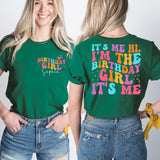 Its Me Hi Im The Birthday Girl Its Me Shirt, Groovy Birthday Girl T-Shirt