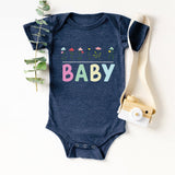 Baby Shirt, Baby Flowers Onesie, Baby Girl Bodysuit, My first birthday T Shirt, 1st Birthday onesie