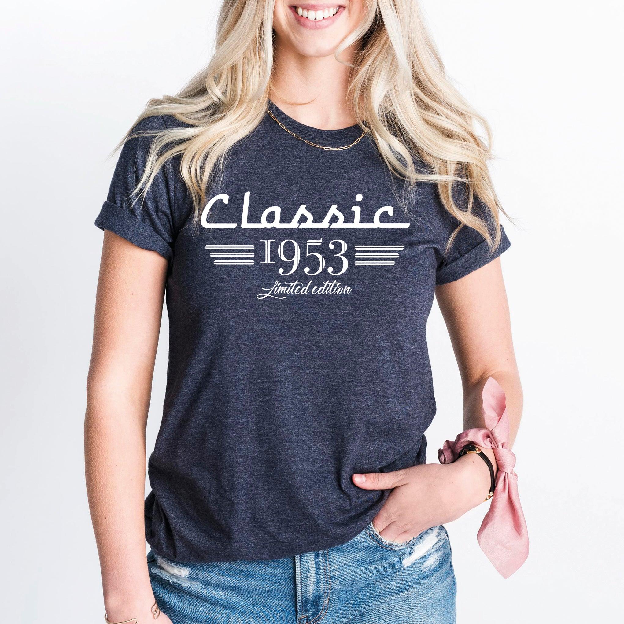 70th Birthday T-Shirt, Classic 1953 Car Lover Shirt, Born in 1953 Tee, Seventy Years Old - Nesta Tees
