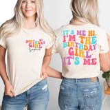 Its Me Hi Im The Birthday Girl Its Me Shirt, Groovy Birthday Girl T-Shirt