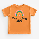 Rainbow Birthday Girl T-Shirt, Birthday Party Shirt, First Birthday Shirt, Birthday Baby Tee