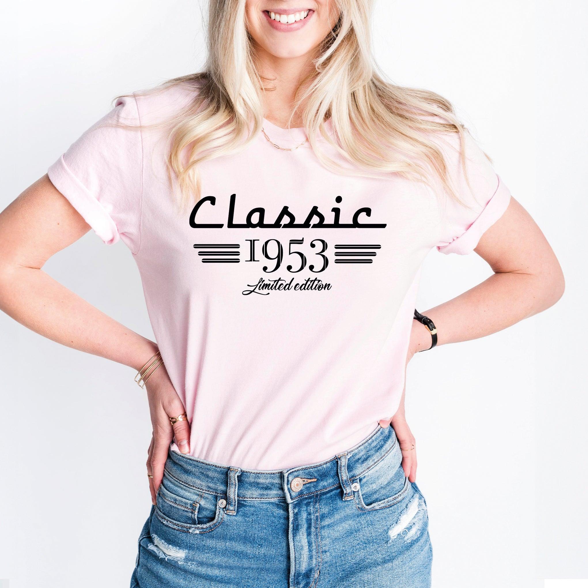 70th Birthday T-Shirt, Classic 1953 Car Lover Shirt, Born in 1953 Tee, Seventy Years Old - Nesta Tees