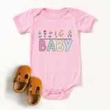 Baby Shirt, Baby Flowers Onesie, Baby Girl Bodysuit, My first birthday T Shirt, 1st Birthday onesie