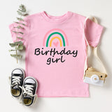 Rainbow Birthday Girl T-Shirt, Birthday Party Shirt, First Birthday Shirt, Birthday Baby Tee
