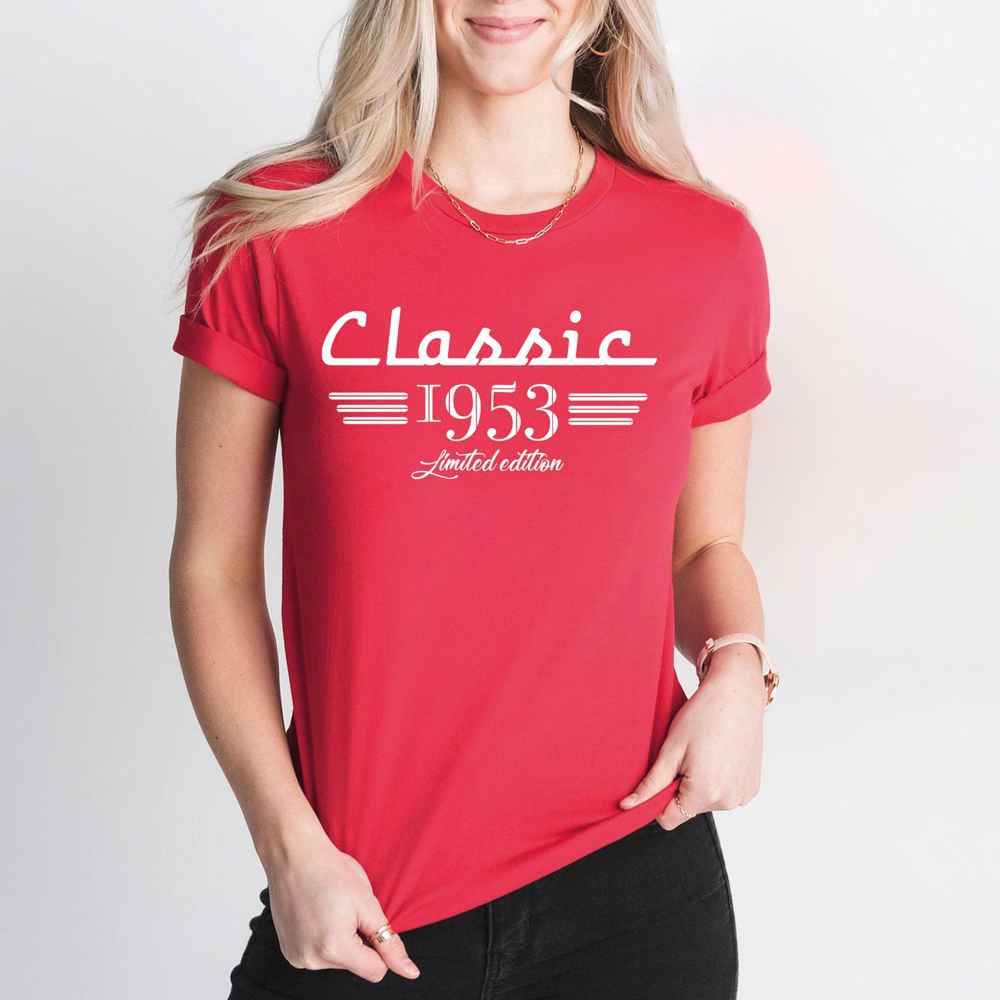 70th Birthday T-Shirt, Classic 1953 Car Lover Shirt, Born in 1953 Tee, Seventy Years Old - Nesta Tees