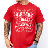 Vintage Quality Without Compromise Shirt, 1982 Age In Quarantined, Men Birthday Shirt