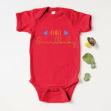 First Grandbaby Bodysuit, Newborn Onesie, 1st grandbaby T shirt, Grandbaby Reveal Tees