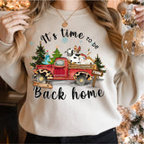 Farm Animals Christmas Sweatshirt, It is Time To Be Back Home Sweatshirt