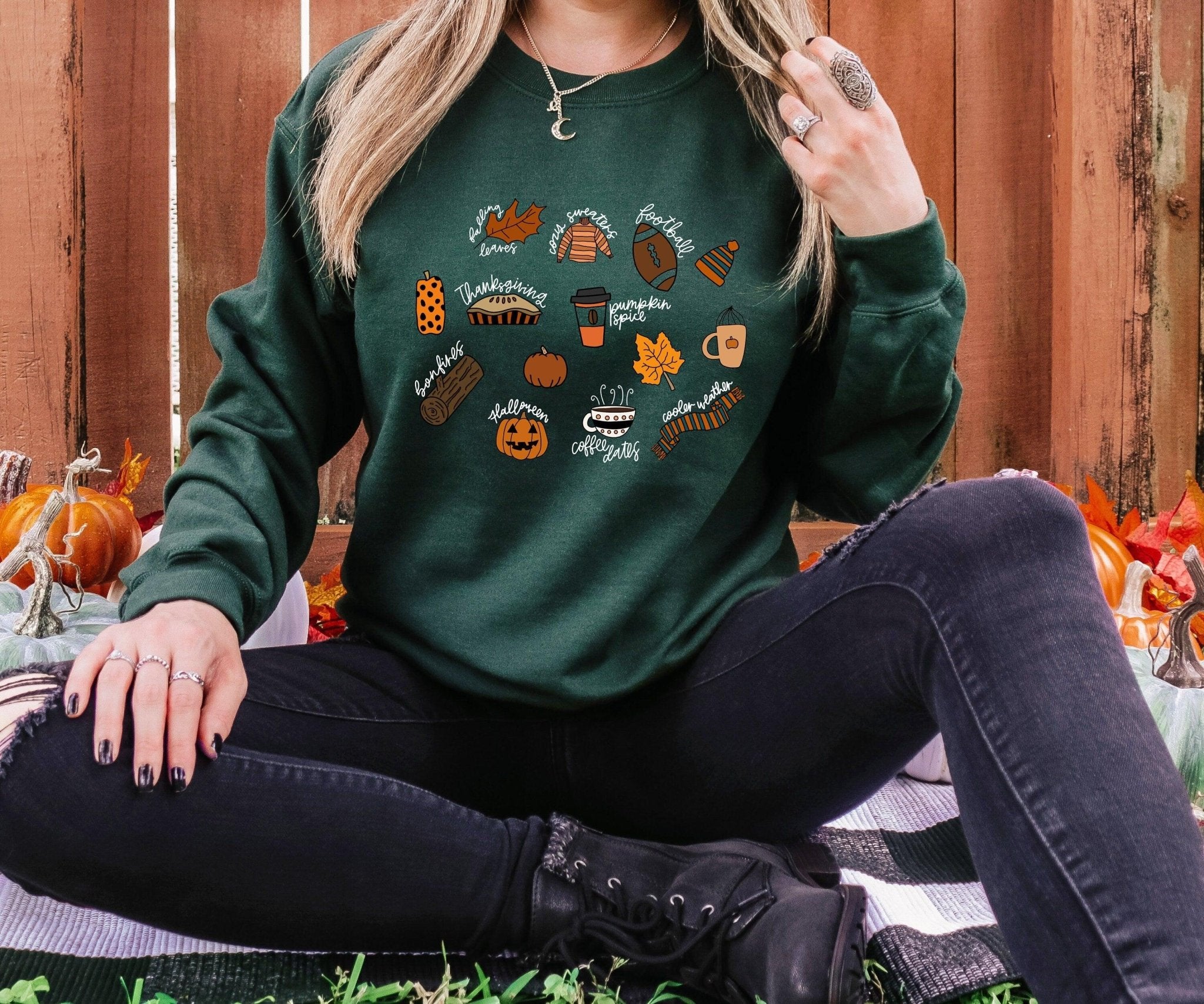 Fall Vibes Autumn Sweatshirt, Thanksgiving Shirt, Cozy Season Hoodie, Dark Academia Shirt, Hippie Shirt, Fall Lover Shirt, Fall Season Shirt - Nesta Tees