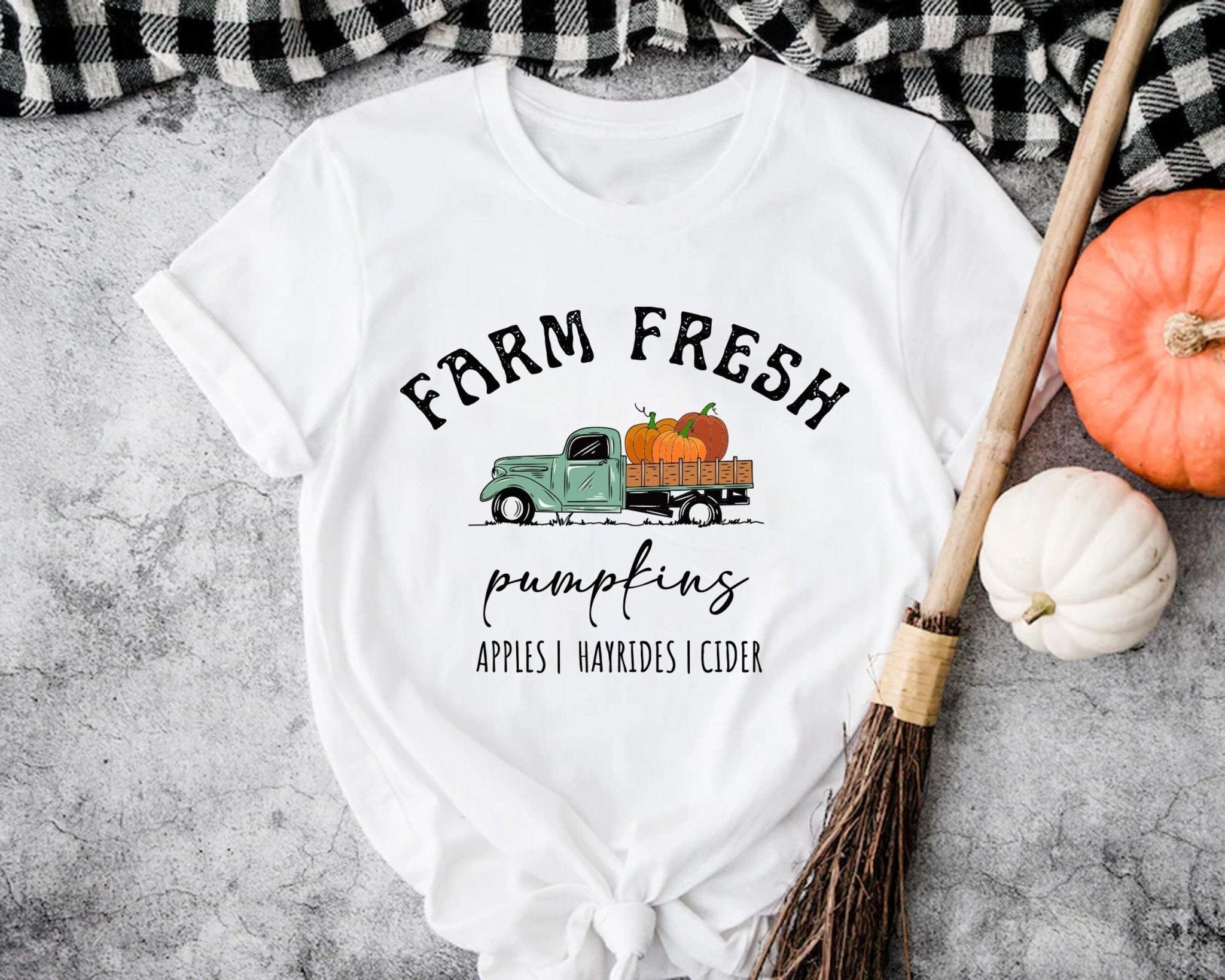 Farm Fresh Pumpkins Shirt, Harvest Festival Shirt, Farm Fresh Fall Shirt, Fall Festival, Farm Fresh Truck Shirt, Pumpkin Truck Shirt - Nesta Tees