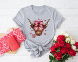 Happy Valentine's Day Cow Heart Sweatshirt - Nesta Tees