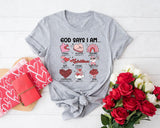 God Says I Am Valentines Shirt, Christian Valentine's Day Sweatshirt, Religious Saying Valentine Shirts, Self Love Clothing Hoodie, Love Tee - Nesta Tees