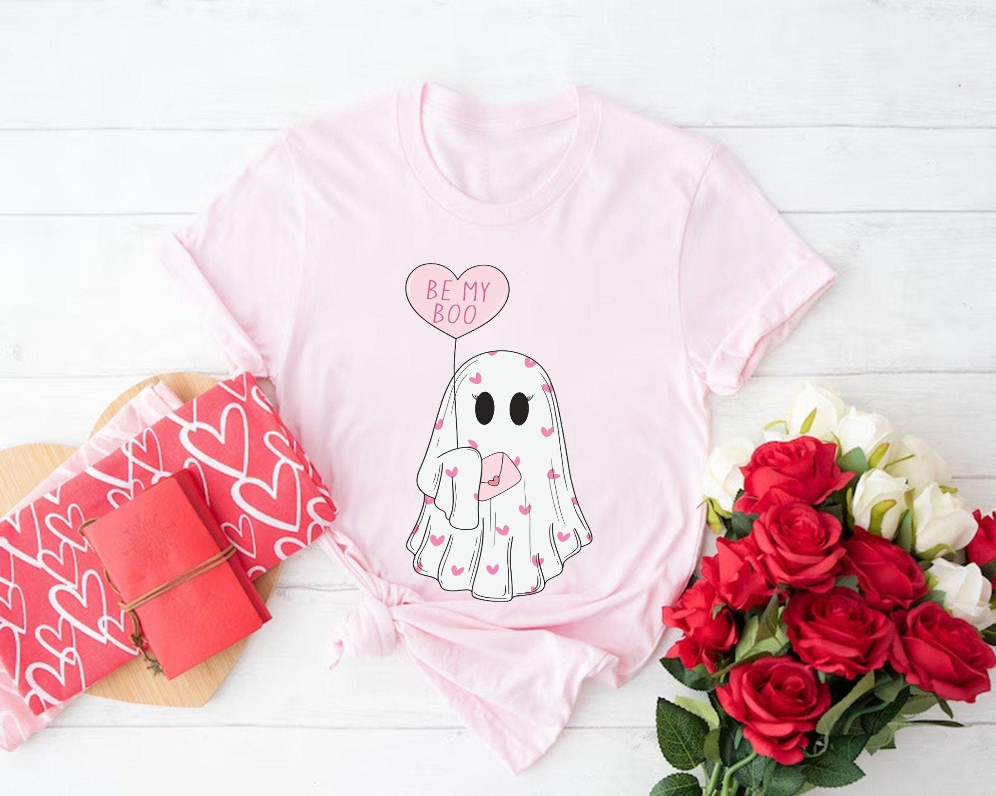 Be My Boo Sweatshirt, Ghost Sweater, Valentines Day Hoodie, XOXO Sweatshirt, Women Valentines Day Sweatshirt, Heart Sweatshirt - Nesta Tees