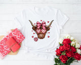 Happy Valentine's Day Cow Heart Sweatshirt - Nesta Tees