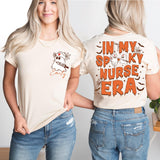 Custom Halloween Nurse Shirt, In My Spooky Nurse Era Shirt, Ghost Nurse Shirt, Spooky Nurse Shirt, Boo Nurse Sweatshirt, Halloween Nurse Tee