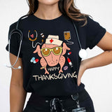 Nurse Thanksgiving shirt, Thankful Nurse tee, Thanksgiving tee for nurses, Nurses Cute fall shirt