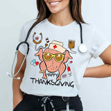 Nurse Thanksgiving shirt, Thankful Nurse tee, Thanksgiving tee for nurses, Nurses Cute fall shirt