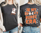 Custom Halloween Nurse Shirt, In My Spooky Nurse Era Shirt, Ghost Nurse Shirt, Spooky Nurse Shirt, Boo Nurse Sweatshirt, Halloween Nurse Tee