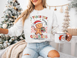 I Teach The Smartest Cookies Sweatshirt, Christmas Teacher T-Shirt, Gingerbread Teacher Xmas Shirt, Kindergarten Teacher Tee
