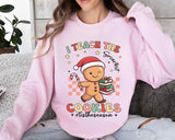 I Teach The Smartest Cookies Sweatshirt, Christmas Teacher T-Shirt, Gingerbread Teacher Xmas Shirt, Kindergarten Teacher Tee
