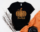 Thankful Pumpkin T-Shirt, Thanksgiving Shirt, Pumpkin Spice Tee, Fall Shirt - Nesta Tees